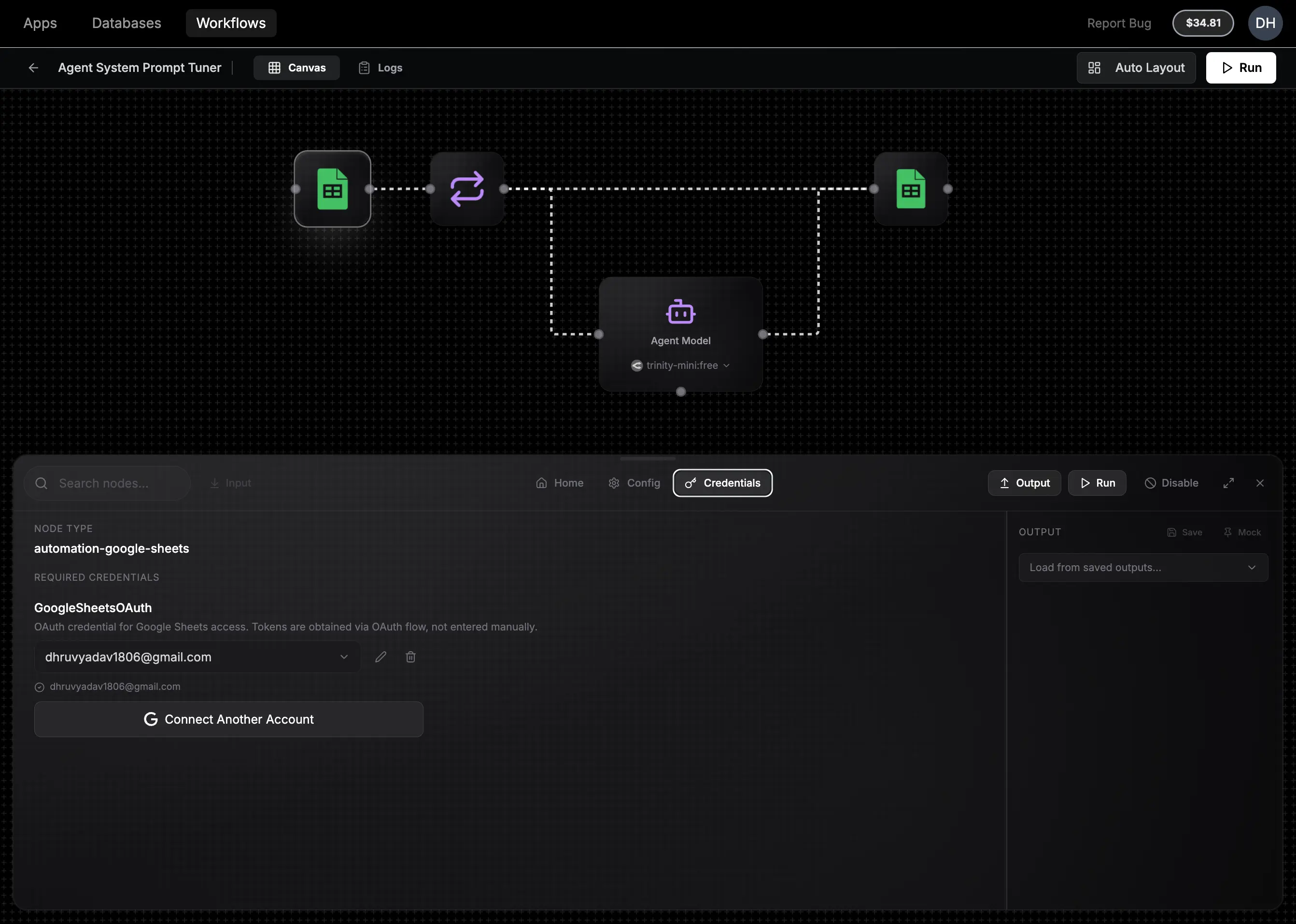 Google account connection